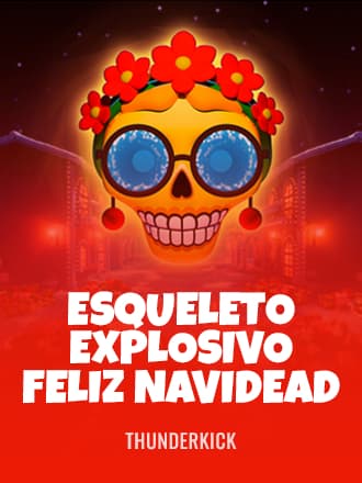 Esqueleto Explosivo Feliz Navidead